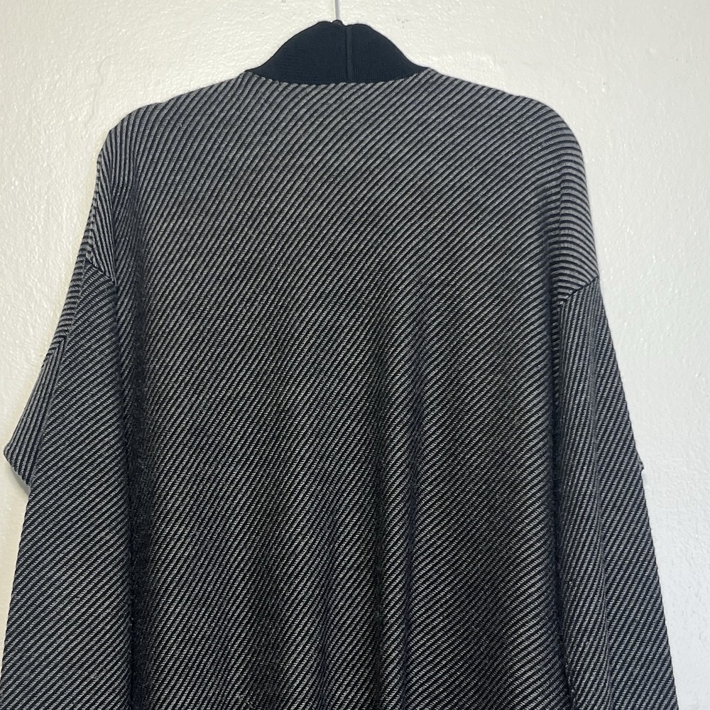 EILEEN FISHER Extra Fine Merino Wool Open Front‎ Cardigan Sweater Sz L - Picture 7 of 13